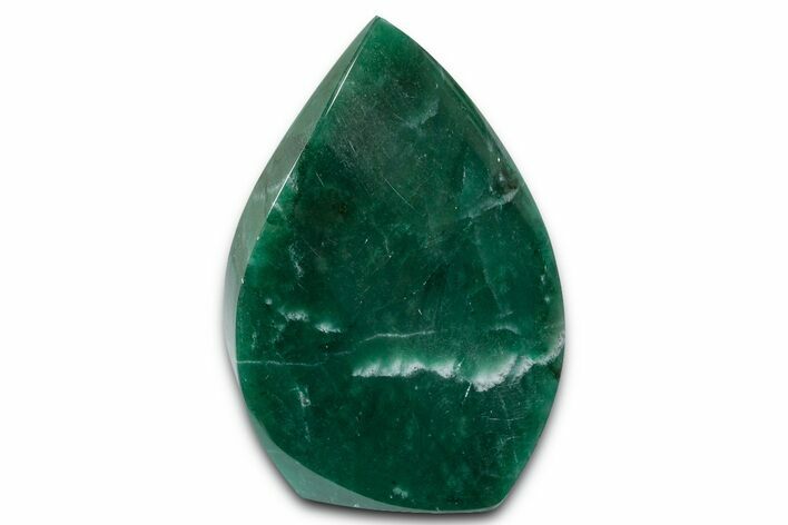 Polished Jade (Nephrite) Flame - Afghanistan #337983